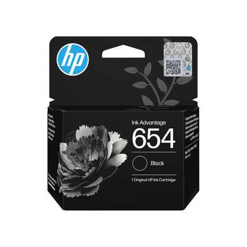 HP 654 Black Original Ink Cartridge-7FP39UE BHL