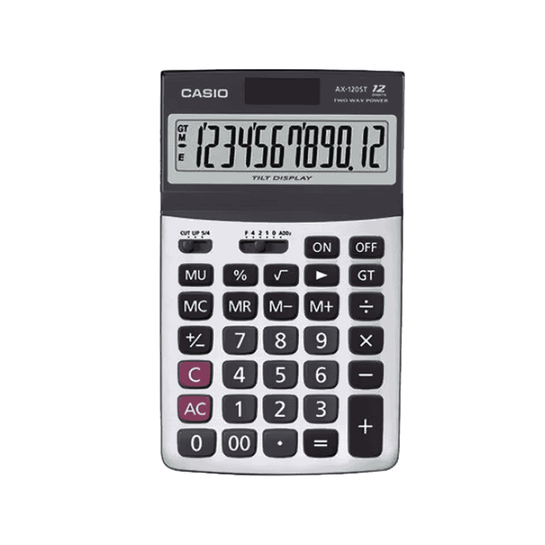 Ax-120ST Calculator Black/Silver