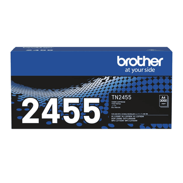 Brother Genuine TN2455 High Yield Black Ink Printer Toner Cartridge