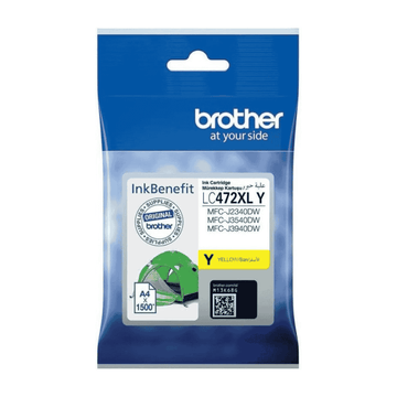 Brother LC472XL High Capacity Ink Cartridge for Brother MFC-J2340DW Printer (Yellow)