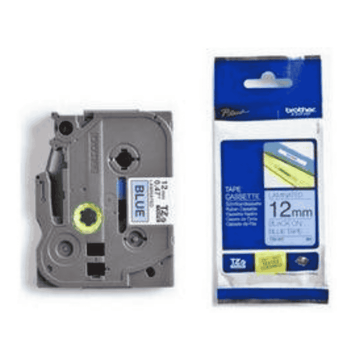 Brother P-touch 12mm TZ-531 Laminated Tape, 8 m, Black on Blue
