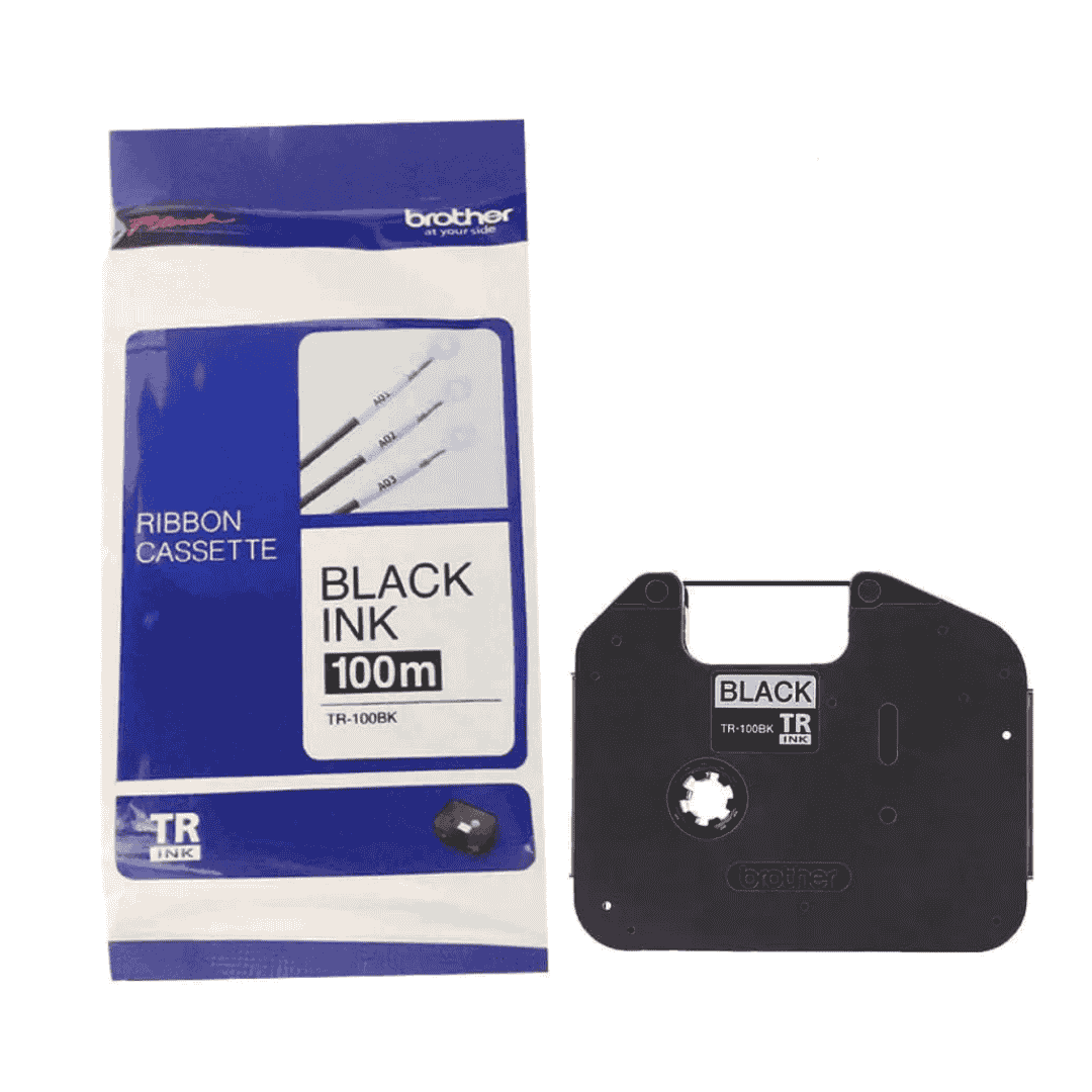 Brother TR-100BK 100m Ribbon Tape Black