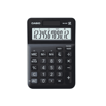 CASIO MS-20F Desk Calculator 12-Digit, Tax, Currency