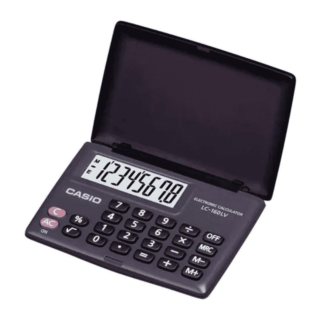 Casio A31 LC160LVBK Pocket Calculator