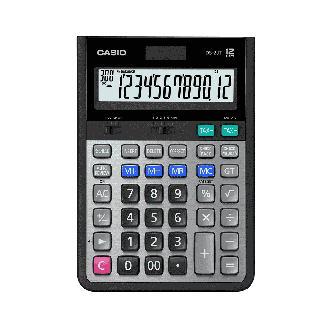 Casio Calculator Desktop Type Heavy-duty DS-2JT-W-DH