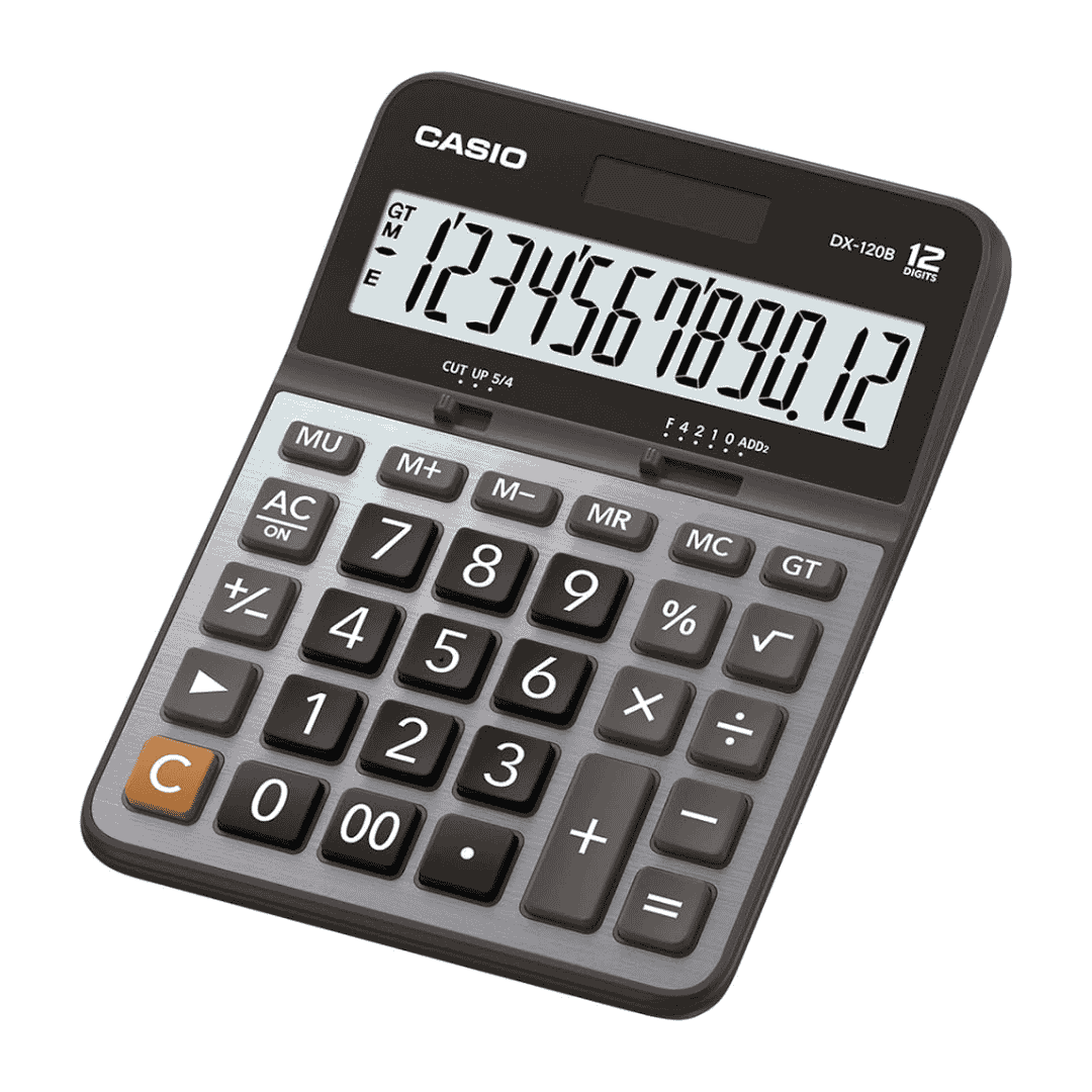 Casio DX120B Electronic Calculator 12 Digits