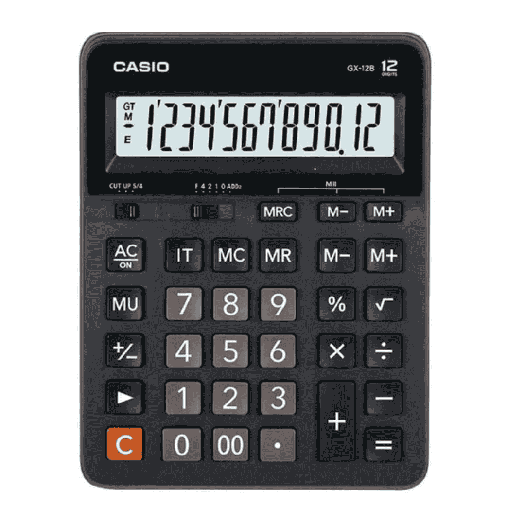 Casio Gx-12B Value Series Desk Top/Compact Desk Type Calculator