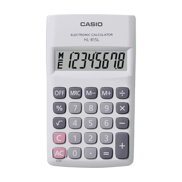 Casio HL-815L-WE-S-DP Digital Portable Calculator