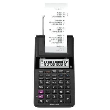 Casio Hr8Rcbk Mini Printing Calculator