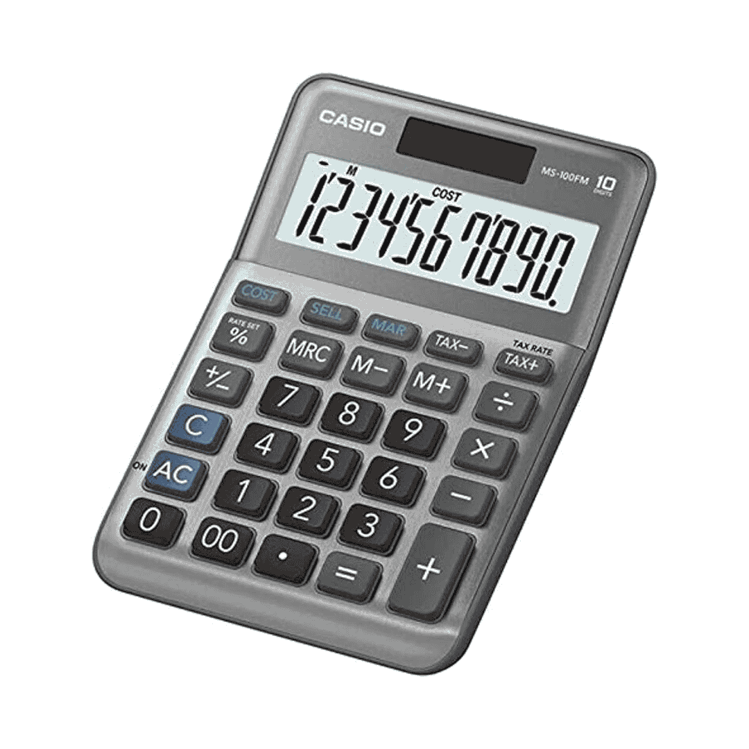 Casio MS 100FM Desktop Calculator 10 Digits