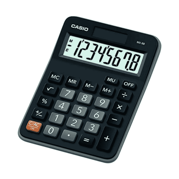 Casio MX-8B Desk Top Calculator, Black