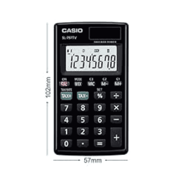 Casio SL 797TVBK Portable Type Calculator