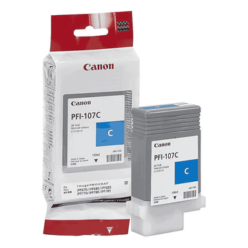 Genuine Cyan Canon PFI-107C Ink Cartridge | 6706B001AA