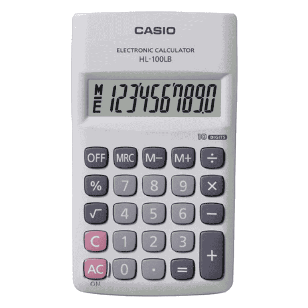 HL-100LB 10-Digit Basic Calculator White
