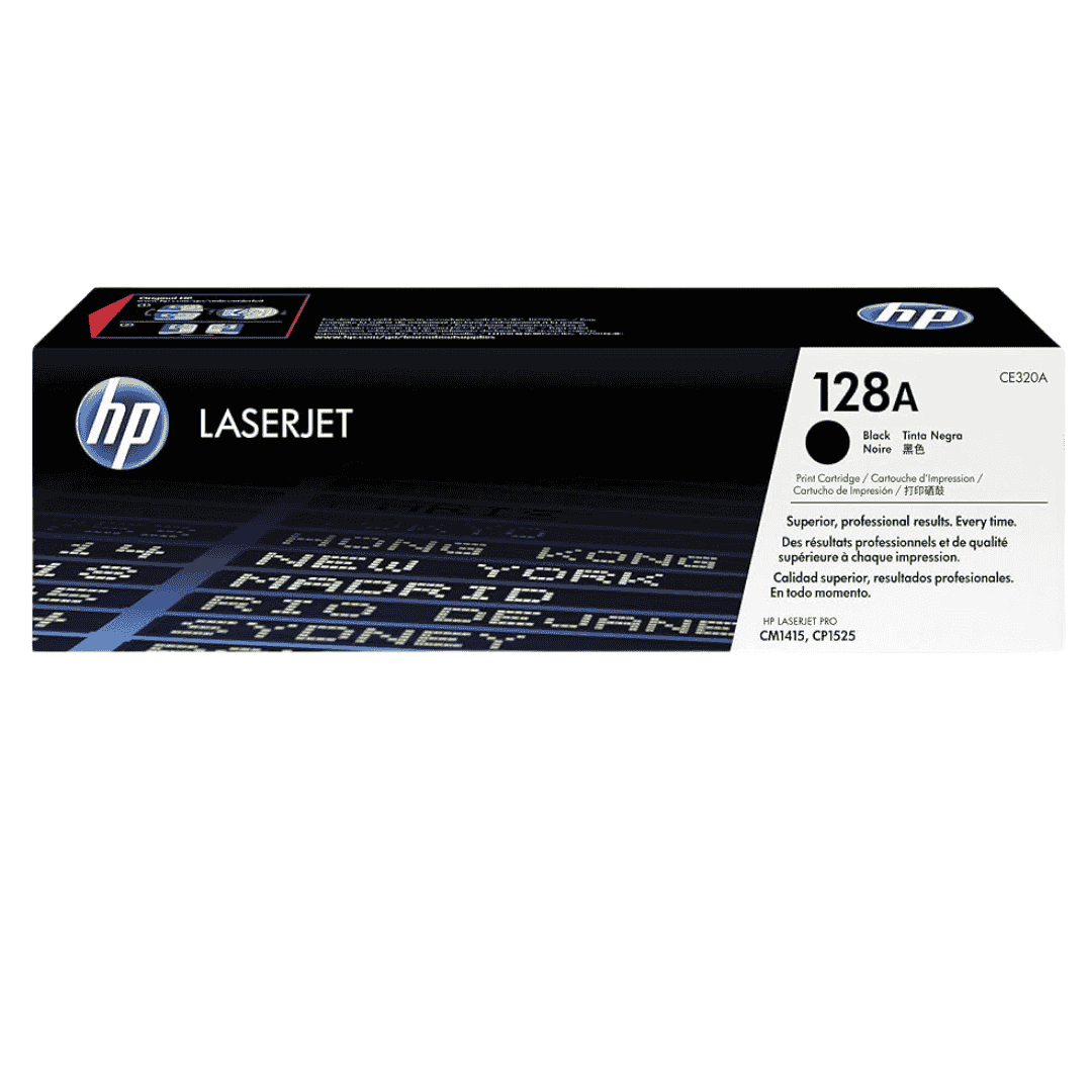 HP 128A Black LaserJet Toner Cartridge | CE320A