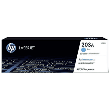 HP 203A Cyan Original Toner Cartridge, CF541A