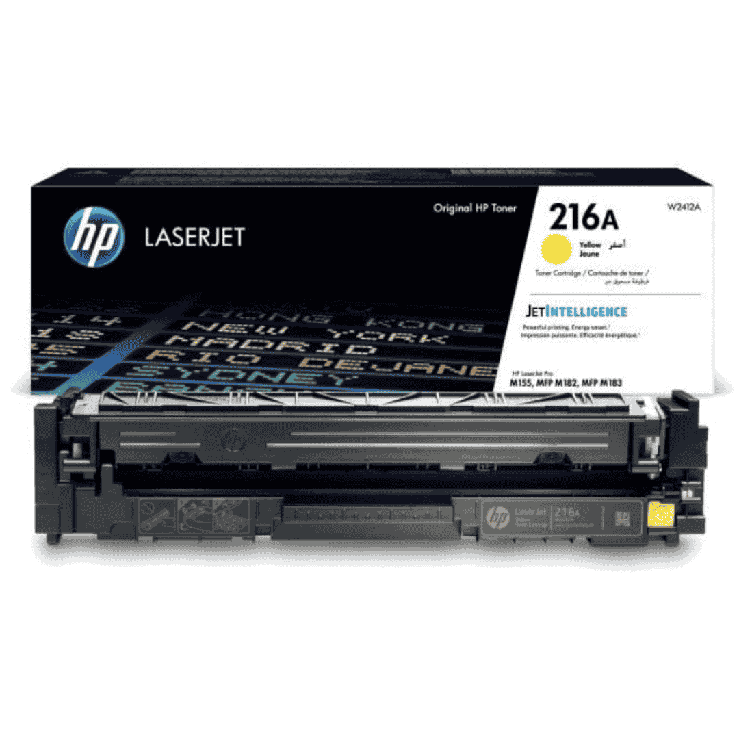 HP 216A Yellow Original LaserJet Toner Cartridge - W2412A