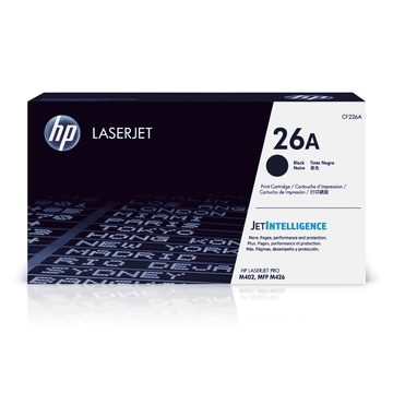 HP 26A Black Original LaserJet Toner Cartridge, CF226A