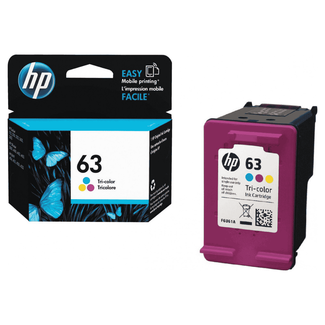 Original Ink Color HP 63 Tri-color Original Ink Cartridge | F6U61AN – Sea Waves Store