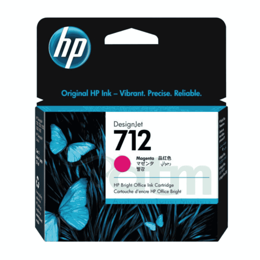 HP 712 Genuine Magenta DesignJet Ink Cartridge 3ED68A
