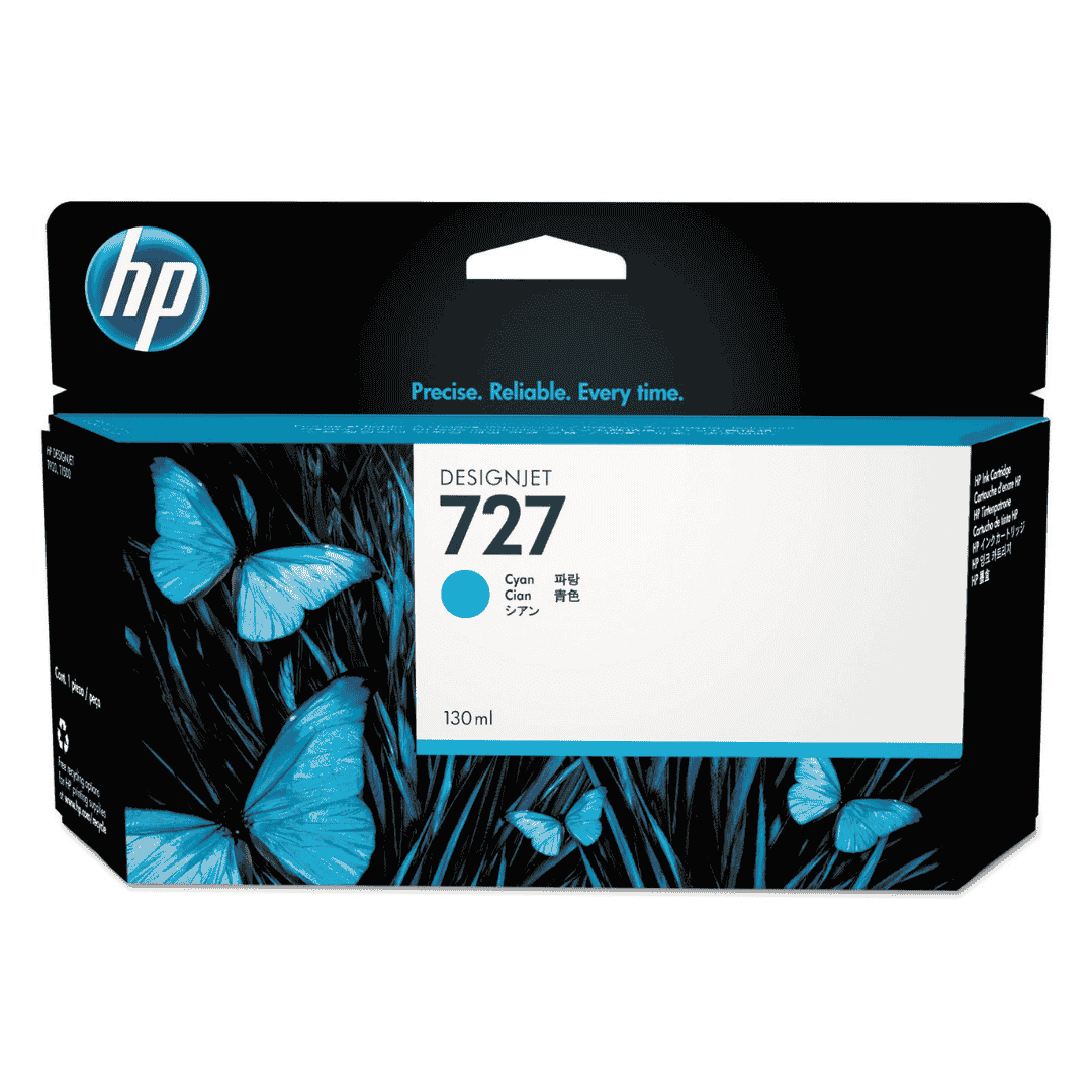 HP 727 B3P19A Cyan 130-ml Genuine HP DesignJet Ink Cartridge