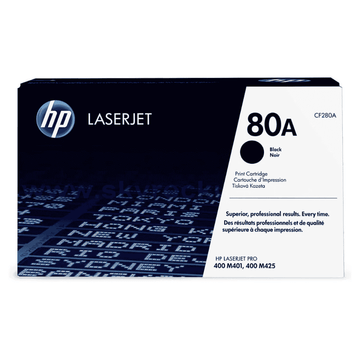 HP 80A Toner Cartridge CF280A for HP Laserjet PRo 400 M401 and MFP 425