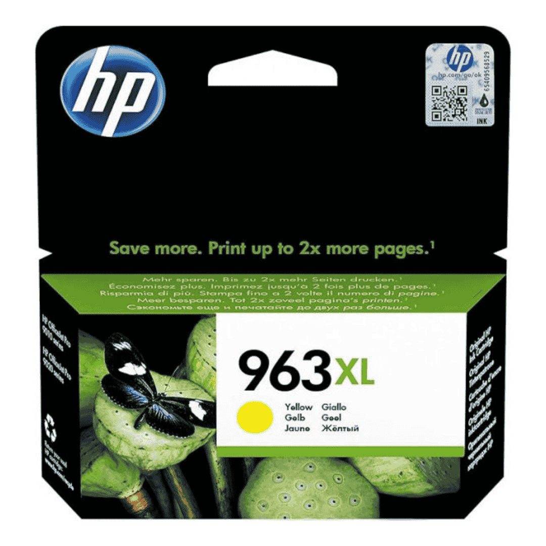 HP 963XL High Yield Yellow Original Ink Cartridge 3JA29AE