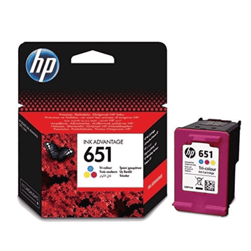 HP original ink C2P11AE, HP 651, tri-colour