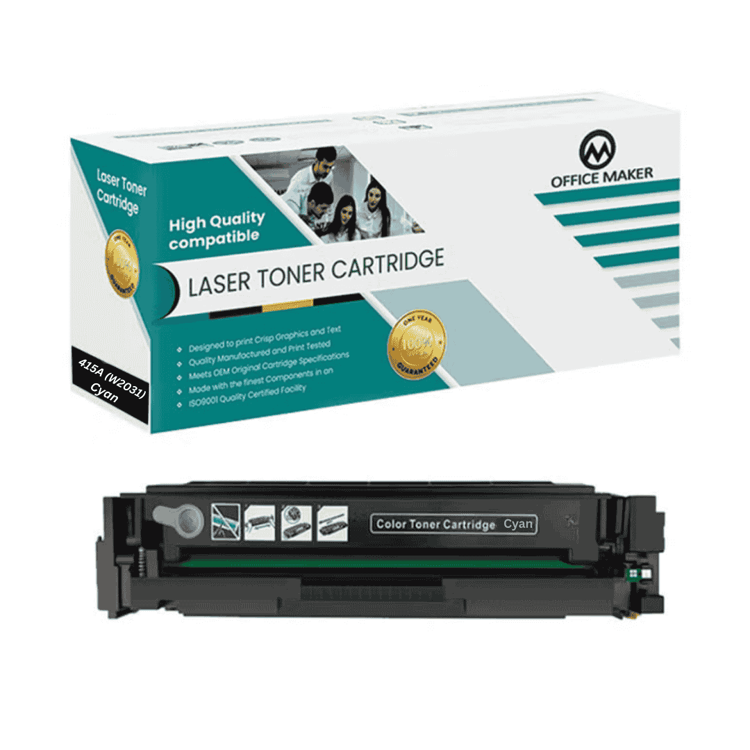 Office Maker Premium Compatible Toner for 415A (W2031A) Cyan