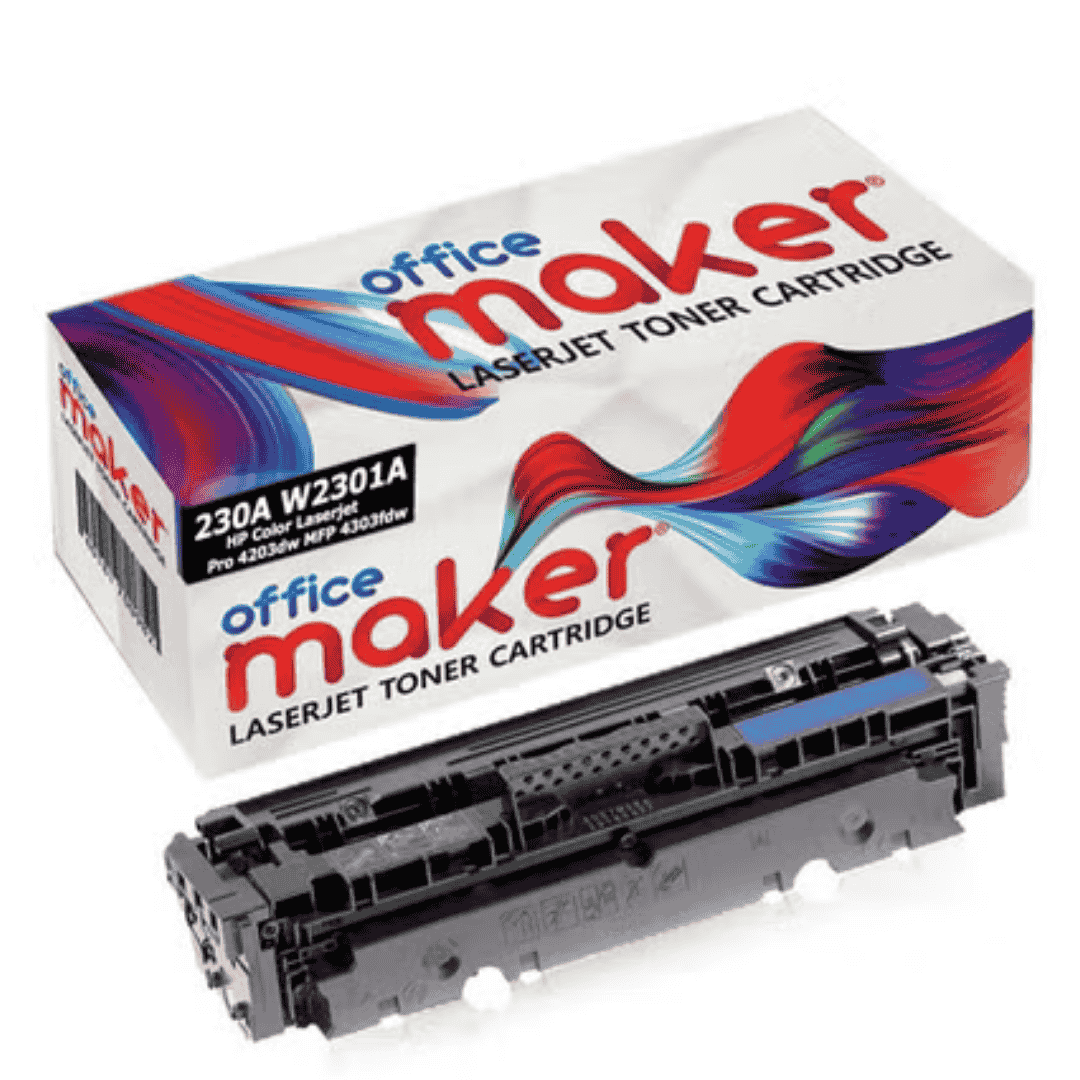Office Maker Premium Compatible Toner for Hp 230A (W2301A) Cyan