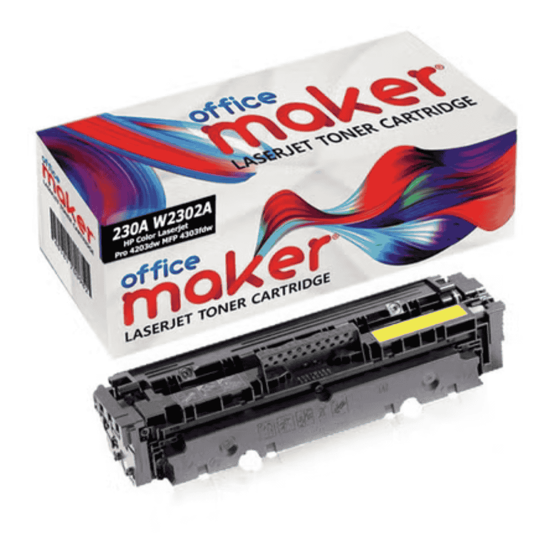 Office Maker Premium Compatible Toner for Hp 230A (W2302A) Yellow