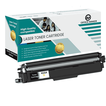 Office Maker Premium Compatible Toner for Hp 415A (W2032A) Yellow