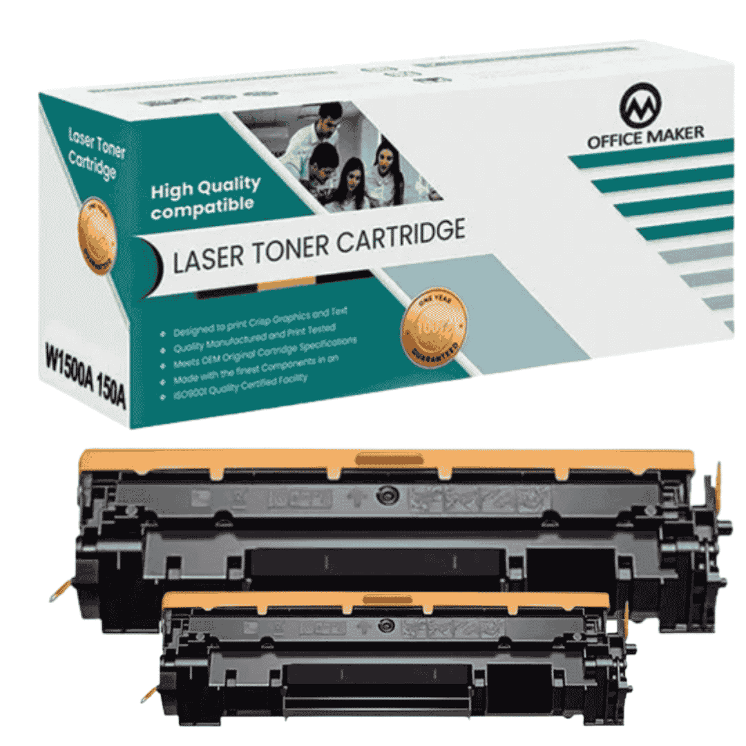 Office Maker for HP 150A (W1500A) Black – 2-Pack Combo Premium Compatible Toner