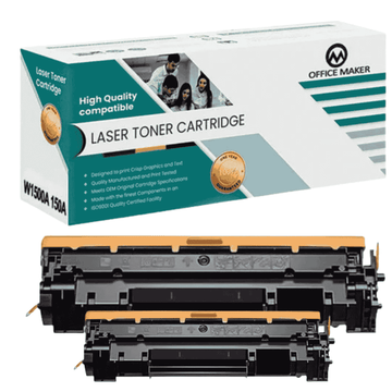 Office Maker for HP 150A (W1500A) Black – 2-Pack Combo Premium Compatible Toner