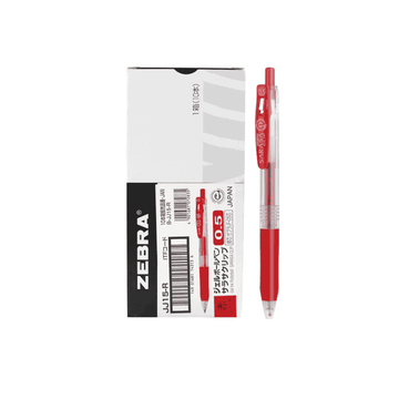 Zebra Sarasa Clip 0.5mm 10pcs/pack Red
