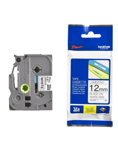 Tz-E221 P-Touch 9Mm Laminated Tape - Black On White