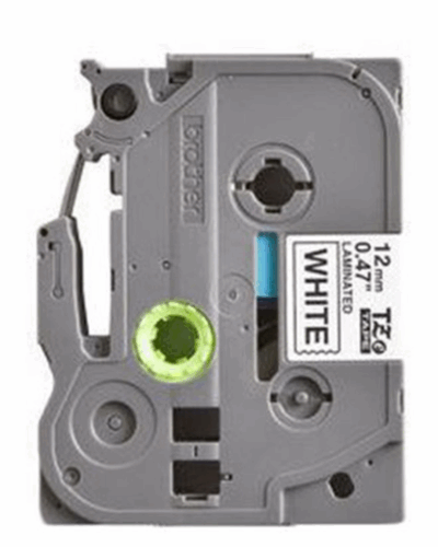 Tz-E221 P-Touch 9Mm Laminated Tape - Black On White - Image 2