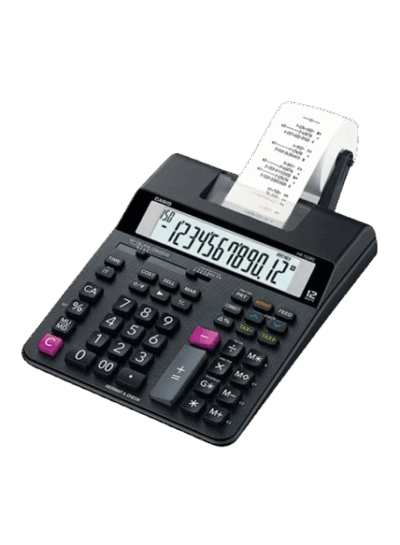 CASIO HR-150RC 12-Digit Printing Calculator – Black
