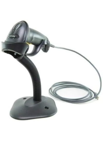 ZEBRA Laser Barcode Scanner With USB Connectivity And Stand Grey - Image 2