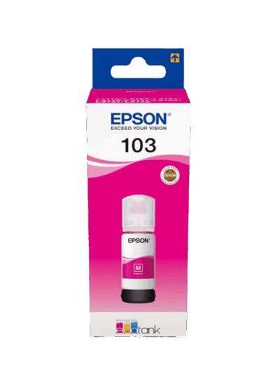 Pack of 4 Epson 103 Ink Bottle Set Black, Cyan, Yellow & Magenta - Image 4