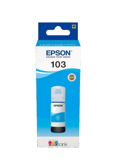 Pack of 4 Epson 103 Ink Bottle Set Black, Cyan, Yellow & Magenta - Image 3