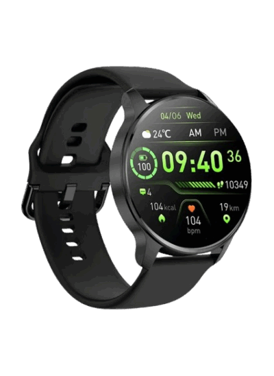 XCell Smart Watch Elite 2 Smart Watch- Black Leather Strap