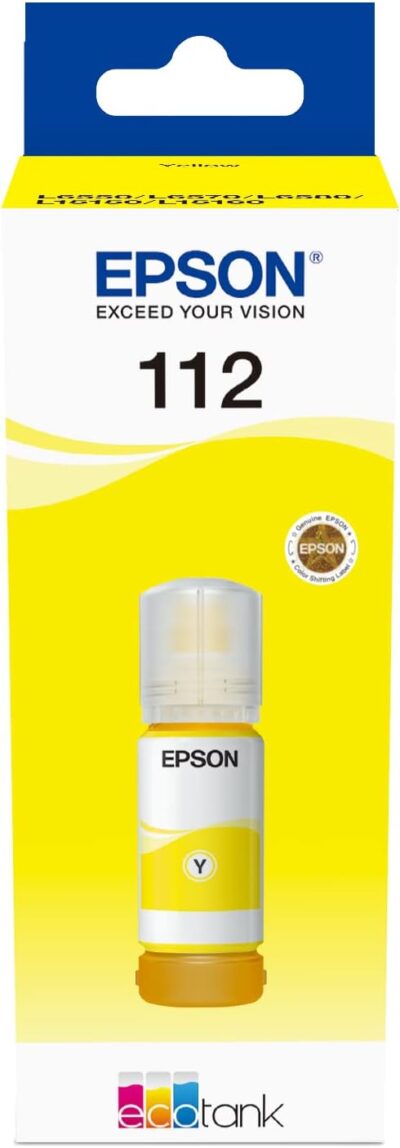 Epson 112 EcoTank Pigment Yellow ink bottle