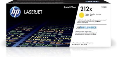 HP W2122X 212X High Yield Original LaserJet Toner Cartridge, Yellow, Single Pack