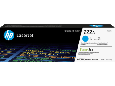 HP 222A Cyan Toner Cartridge | W2221A