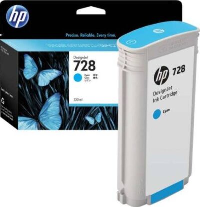 HP 728 130-ml Cyan Cartridge