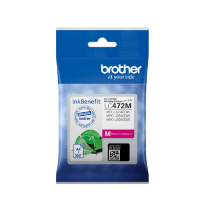 Brother Genuine LC472M Magenta Printer Ink Cartridge