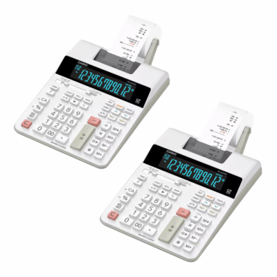 Casio FR2650RC Desk Top 2 Color Printing Calculator 12 Digits Two Piece