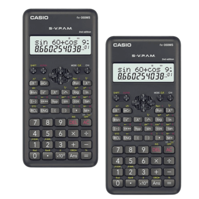 Casio Fx350Ms-2 Non-Programmable Scientific Calculator, 2Nd Edition Two Piece