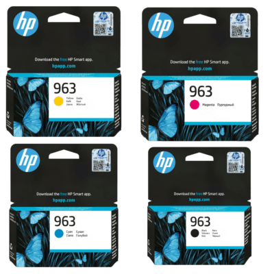 HP 963 Set of 4 Original Cartridges